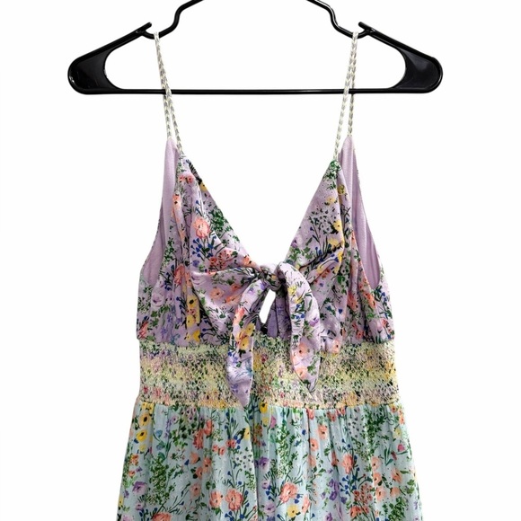 Alice + Olivia Karolina Tie Front Maxi Dress Size 6 - Picture 4 of 15